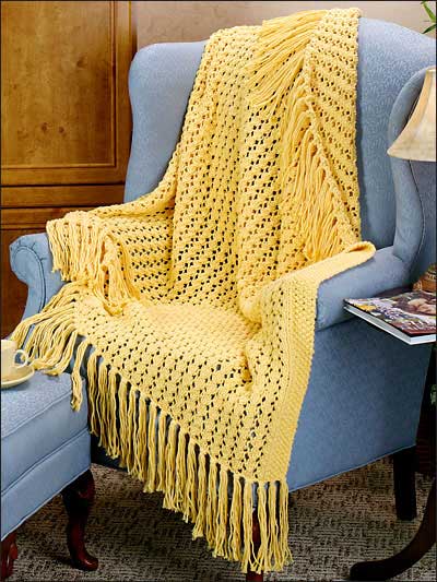 Quick Openwork Lace Afghan