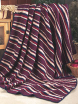 Knitted Stripe Afghan