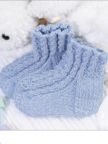 Baby Cables Bootie Socks