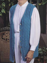 Long & Lean Sweater Vest Knitting Pattern