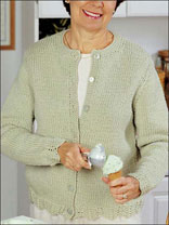 Pistachio Ripple Cardigan Knitting Pattern