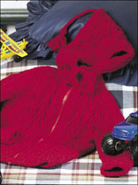 Red & Ready Toddler Cardigan Knitting Pattern